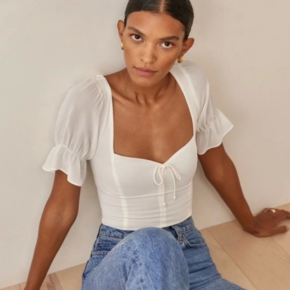 Reformation Delevan Top, Color: Gossamer